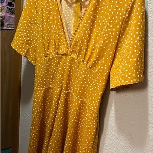Sunny Polka Dot Midi Dress